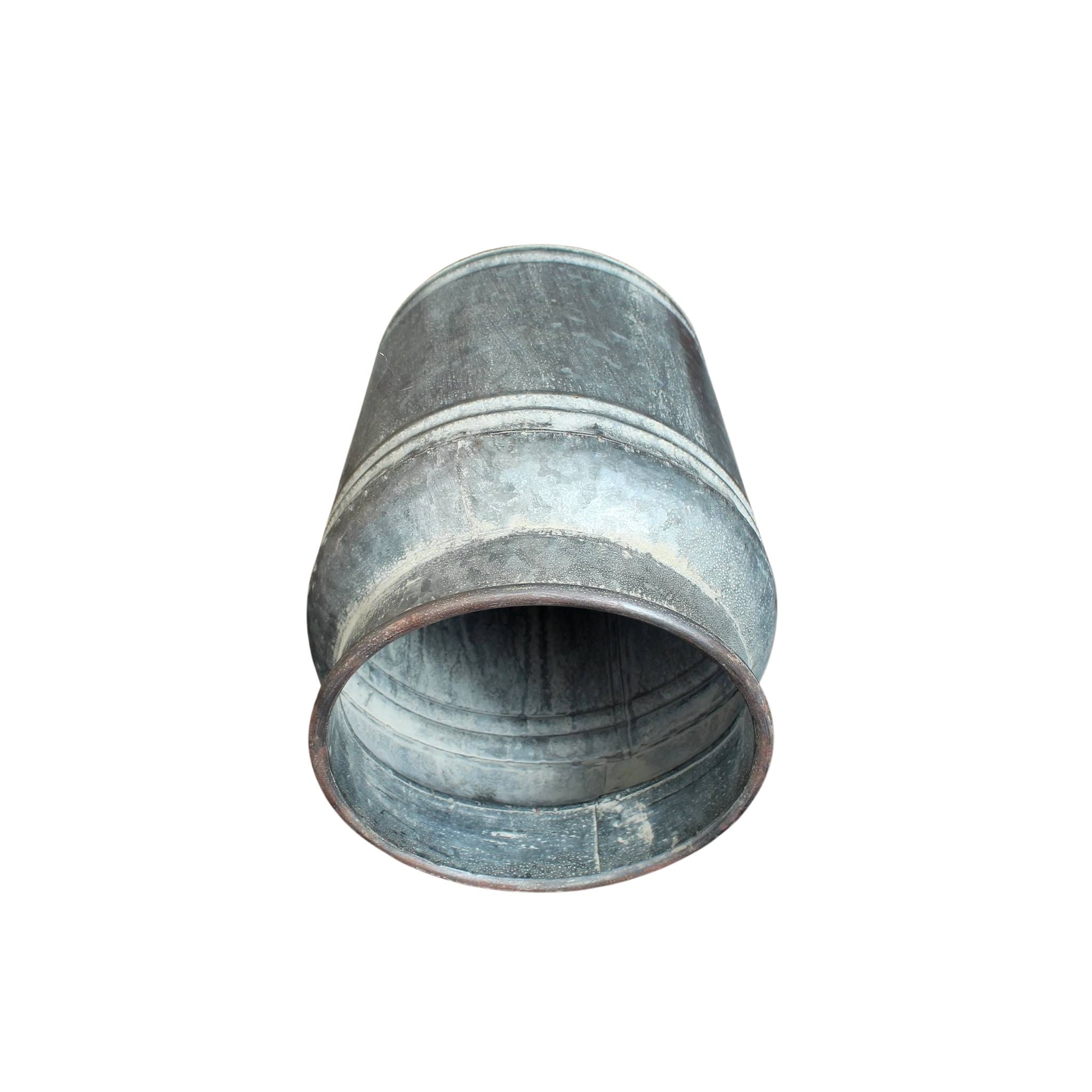 Metall Pflanzkübel Zink Vintage-Stil 24cm