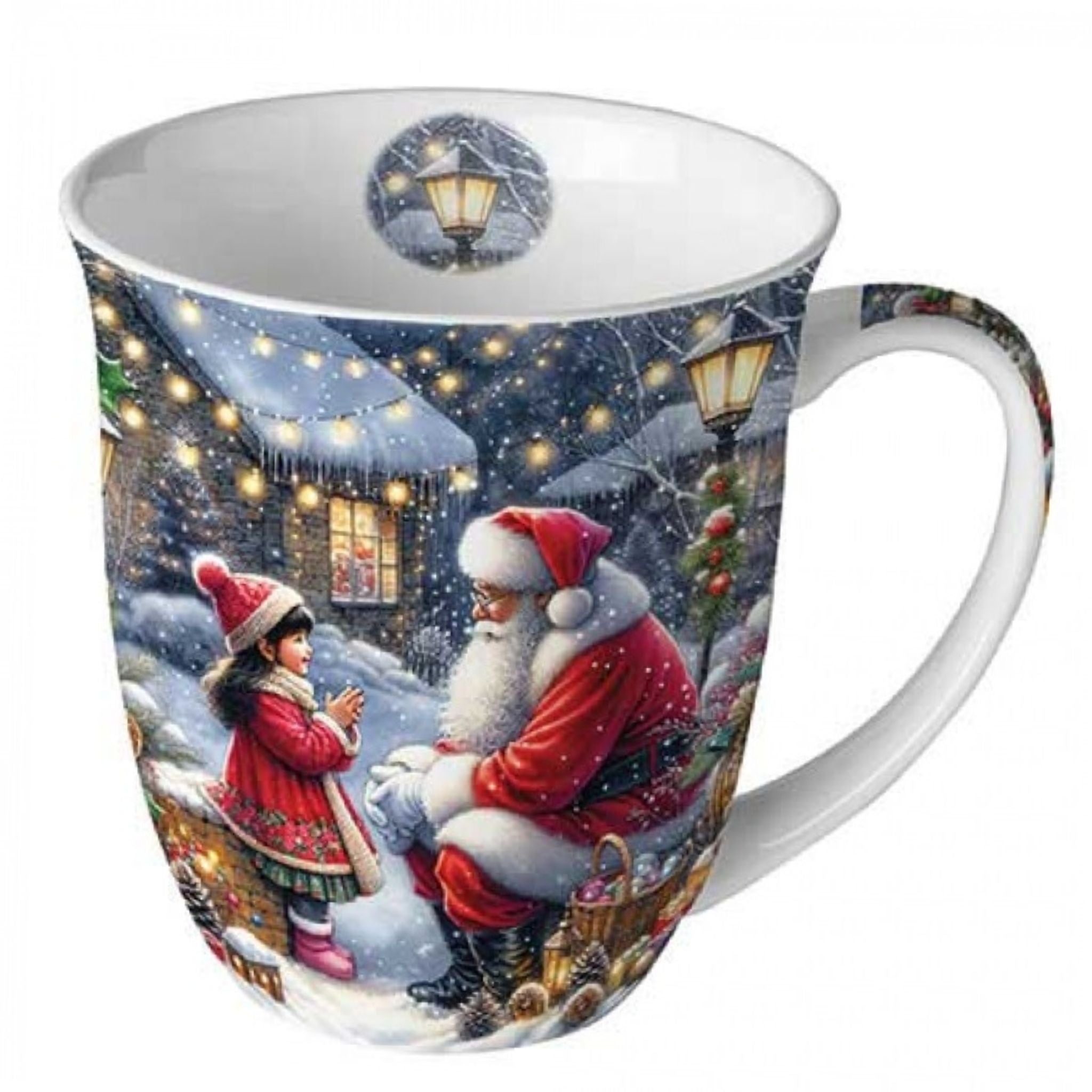 Porzellan Tasse Gespräch mit dem Weihnachtsmann 0,4L