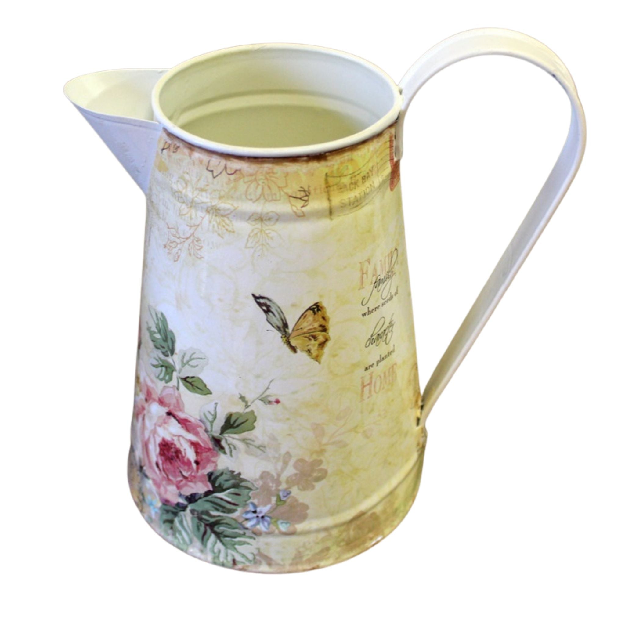 Deko Kanne Vintage Stil Vase für Trockenblumen