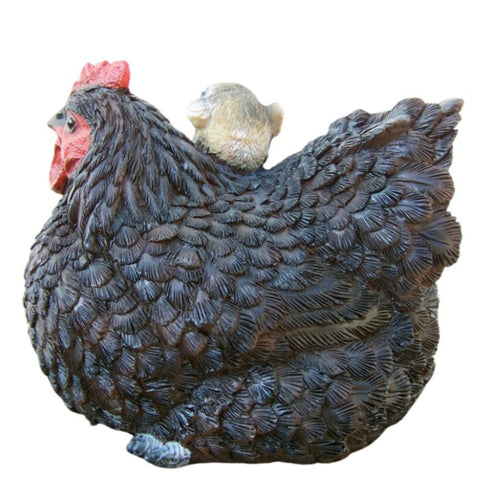 Dekofigur Henne mit Küken II