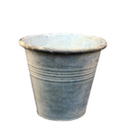 Blumentopf Zink Streifen M