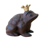Gartenfigur Froschkönig Gusseisen