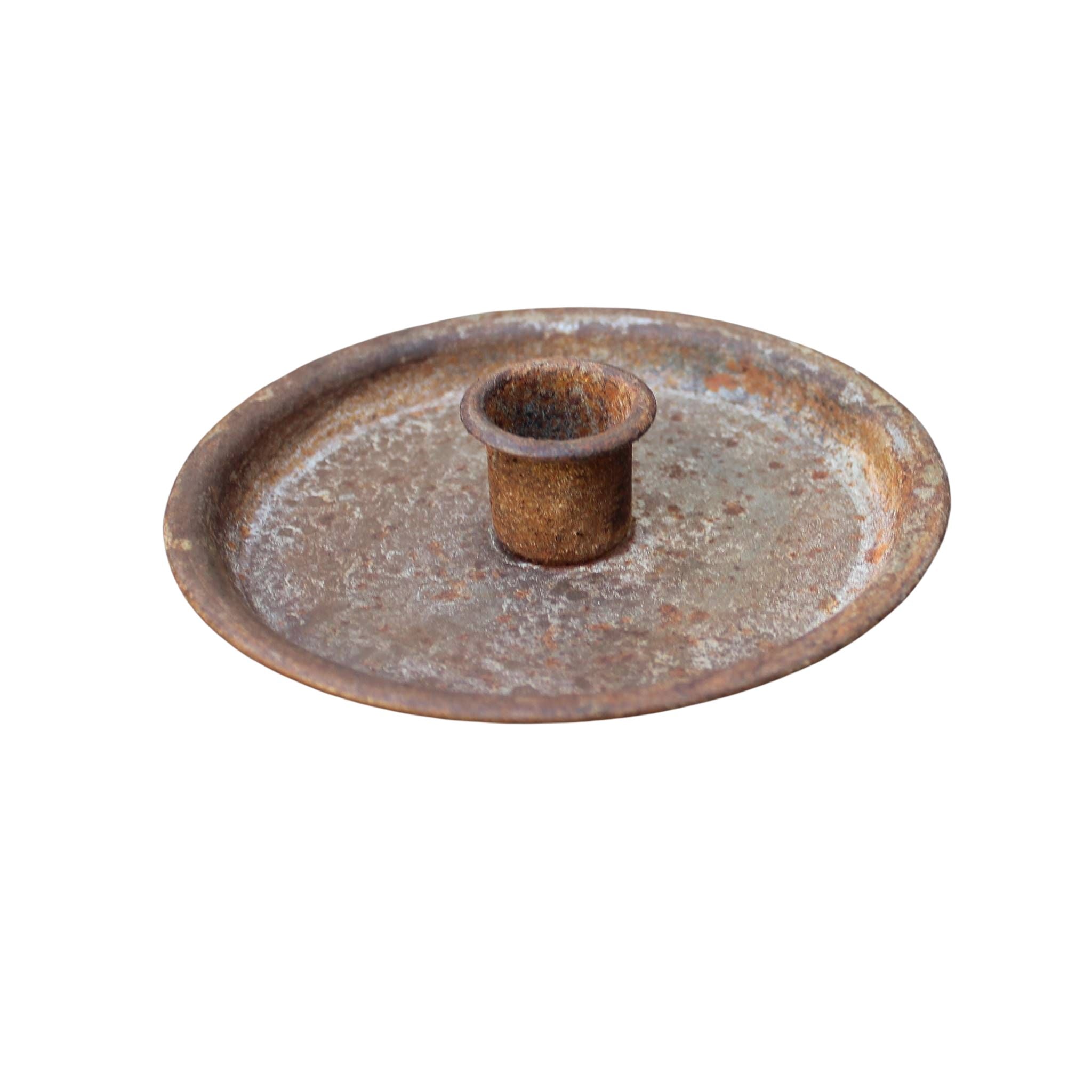 Kerzenhalter rund rostig D12,5cm