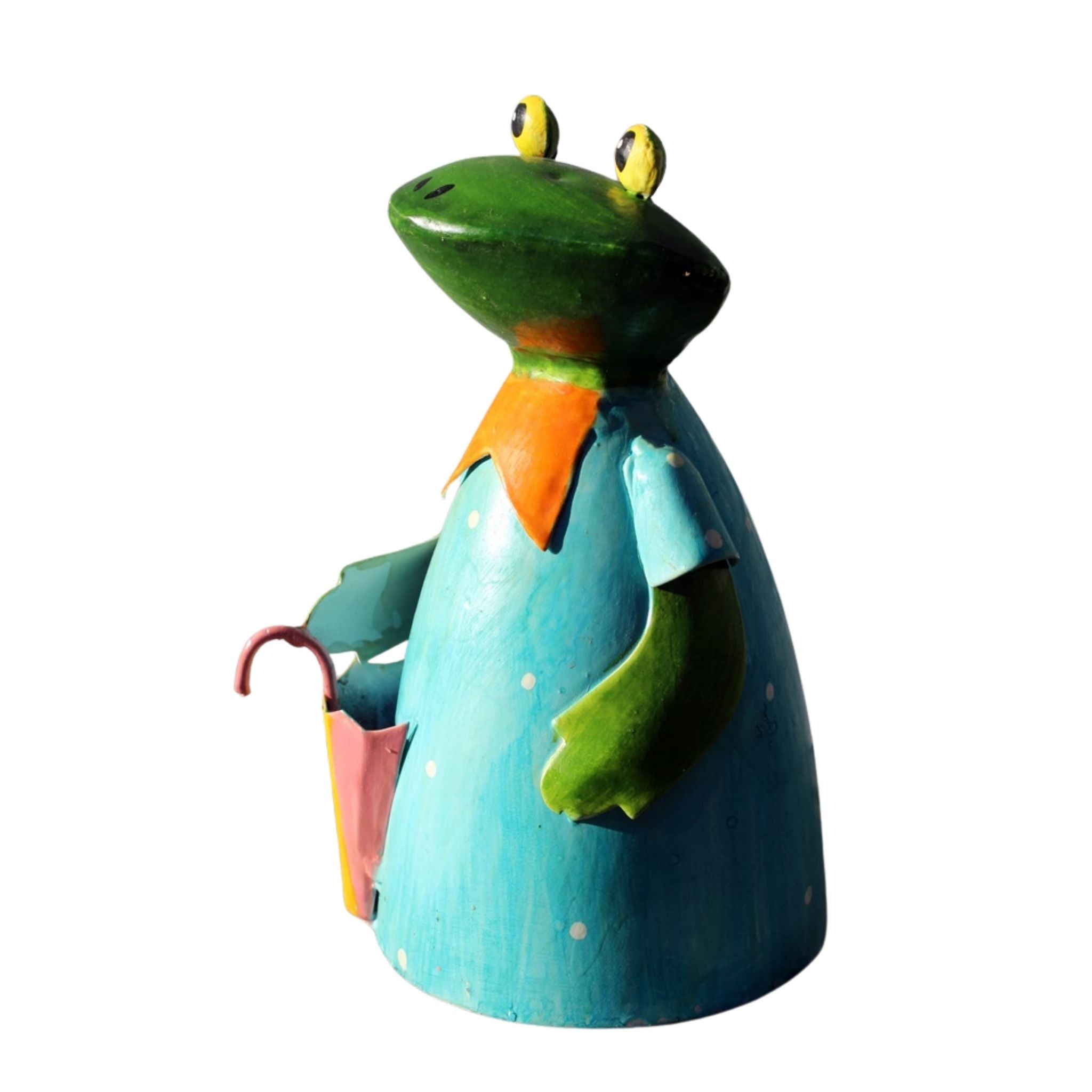 Zaunhocker Frau Frosch Schirm