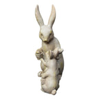 Dekofigur Hasenfamilie Hasenmama mit Kindern 16,5 cm