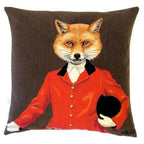 Gobelin Kissen Sir Fuchs Reiter Landhausstil 45x45 cm