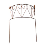 Halbrundes Rankgitter Edelrost H60 cm – Metall-Rankhilfe