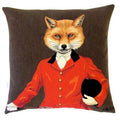 Gobelin Kissen Sir Fuchs Reiter Landhausstil 45x45 cm