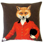 Gobelin Kissen Sir Fuchs Reiter Landhausstil 45x45 cm