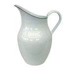 Emaille Krug Weiß Nostalgie-Stil 2,5L