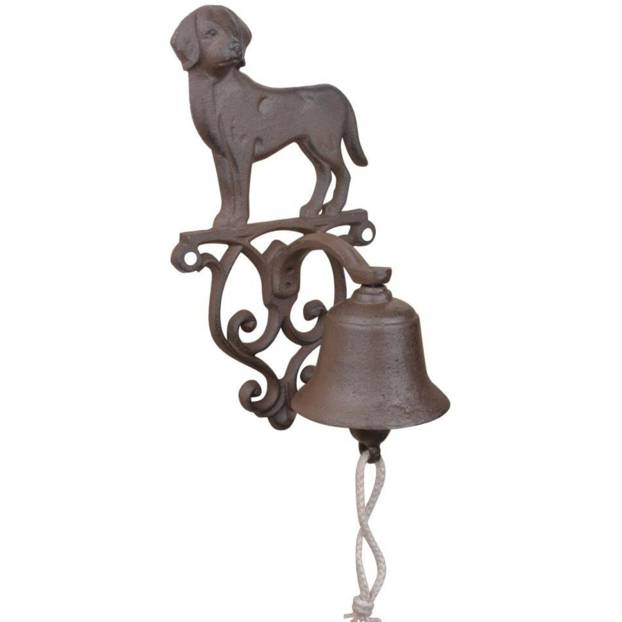 Türglocke Hund Gusseisen Nostalgie-Stil Antikbraun