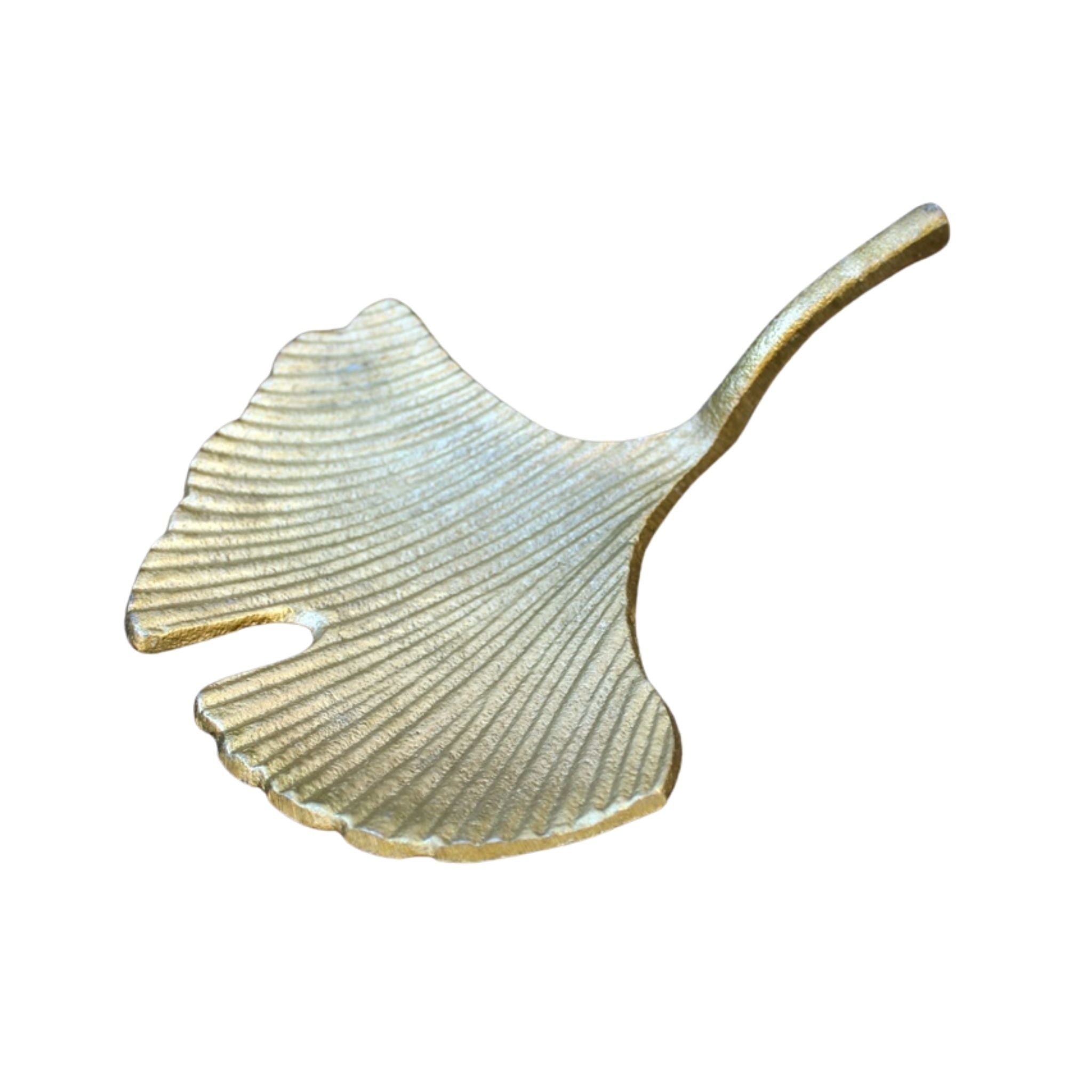 Schale Gingko Blatt gold