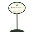 Emaille Stammtisch Tischständer Fußball im Retro-Look