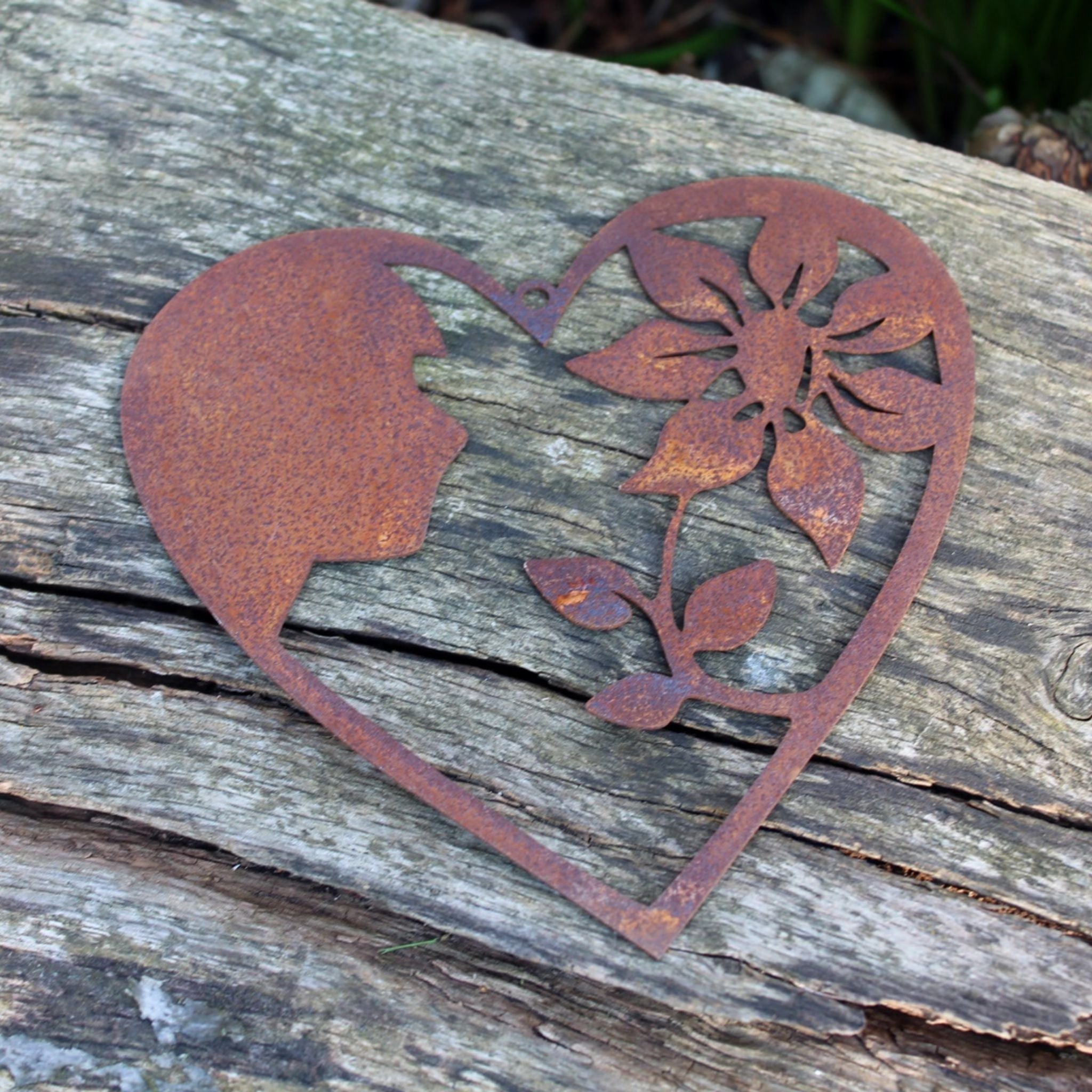 Rost Herz Blume