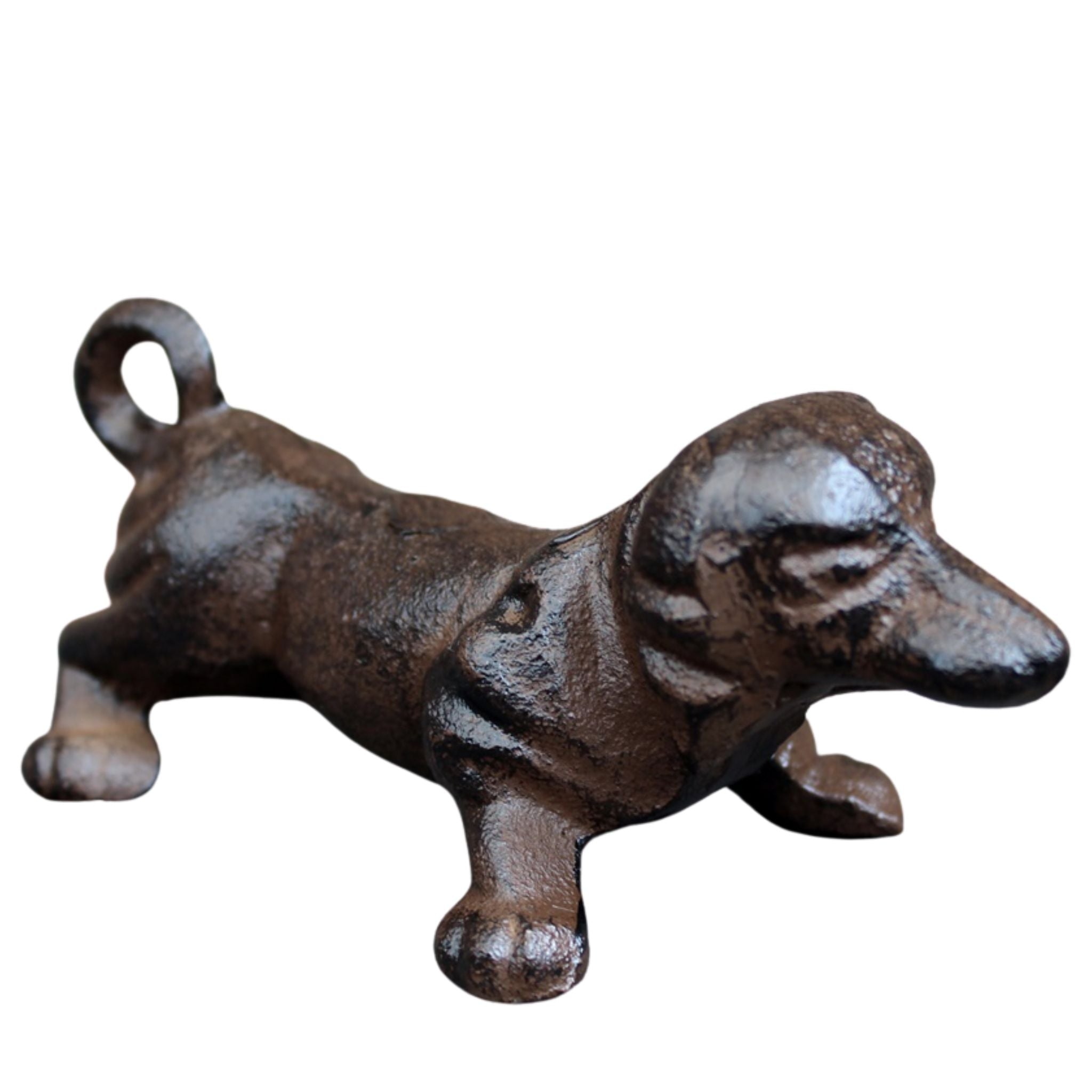 Dekofigur Dackel Gusseisen