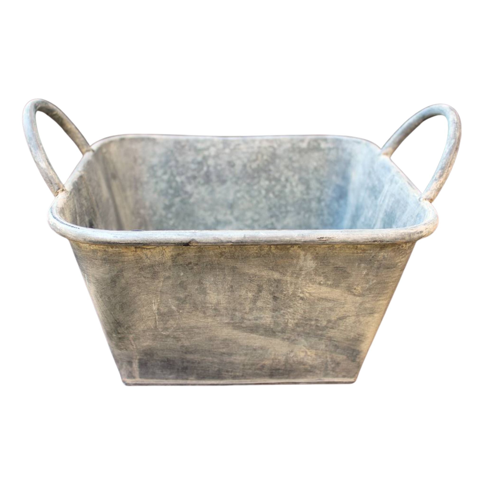 Pflanzschale eckig mit Griffen 23cm