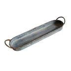 Zink Tablett Kerzenhalter Shabby Chic 50cm