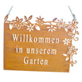 Rostschild Willkommen Garten