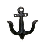 Wandhaken Anker antikschwarz Garderobe maritim H11cm