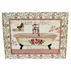 Shabby Blechschild Bad Antikstil
