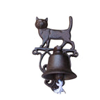 Türglocke Katze Nostalgie Gusseisen antikbraun H22cm