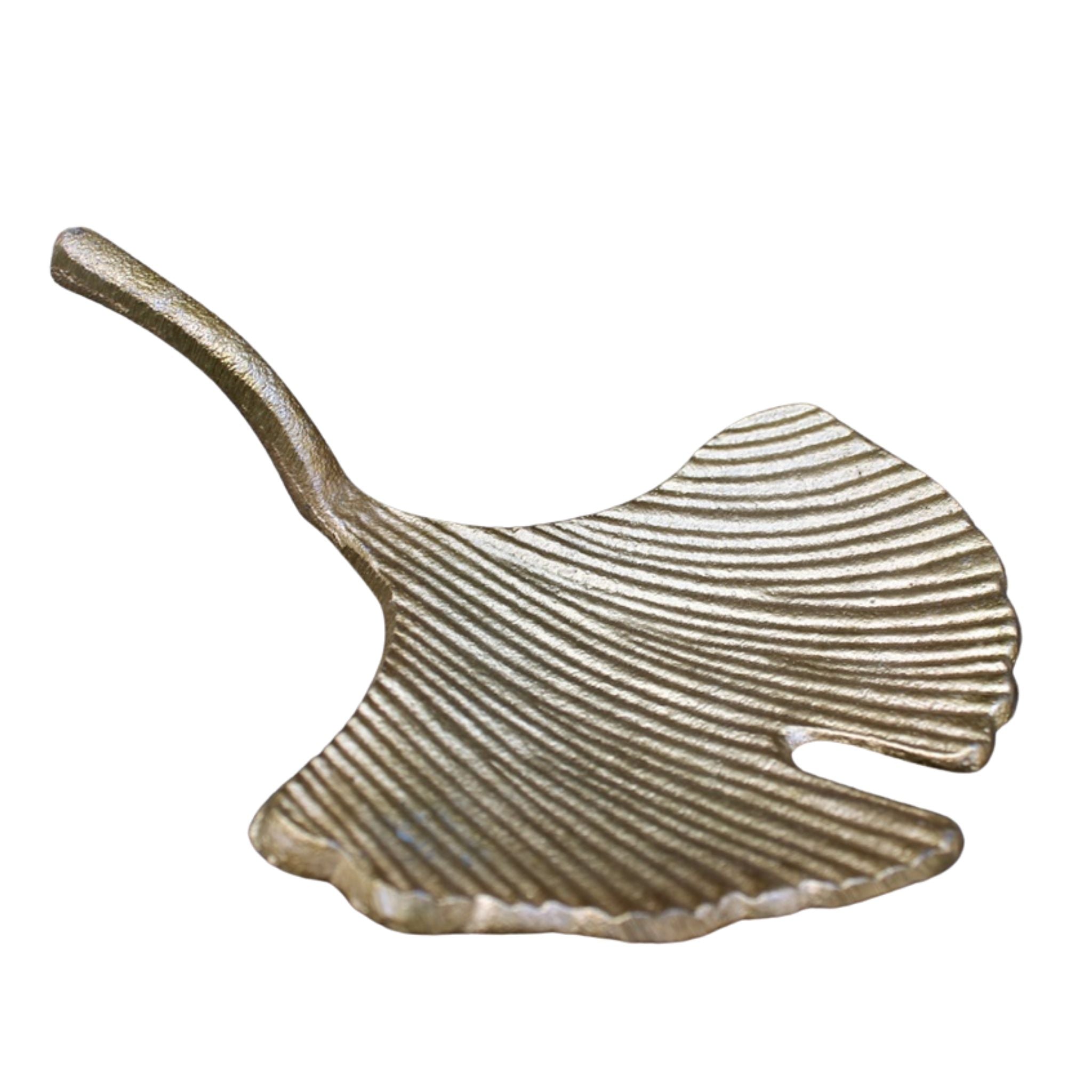 Schale Gingko Blatt gold