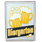 Metallschild Biergarten Wanddeko Dekoschild 35x26cm