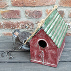 Vogelhaus Nistkasten mit Umlenkrolle