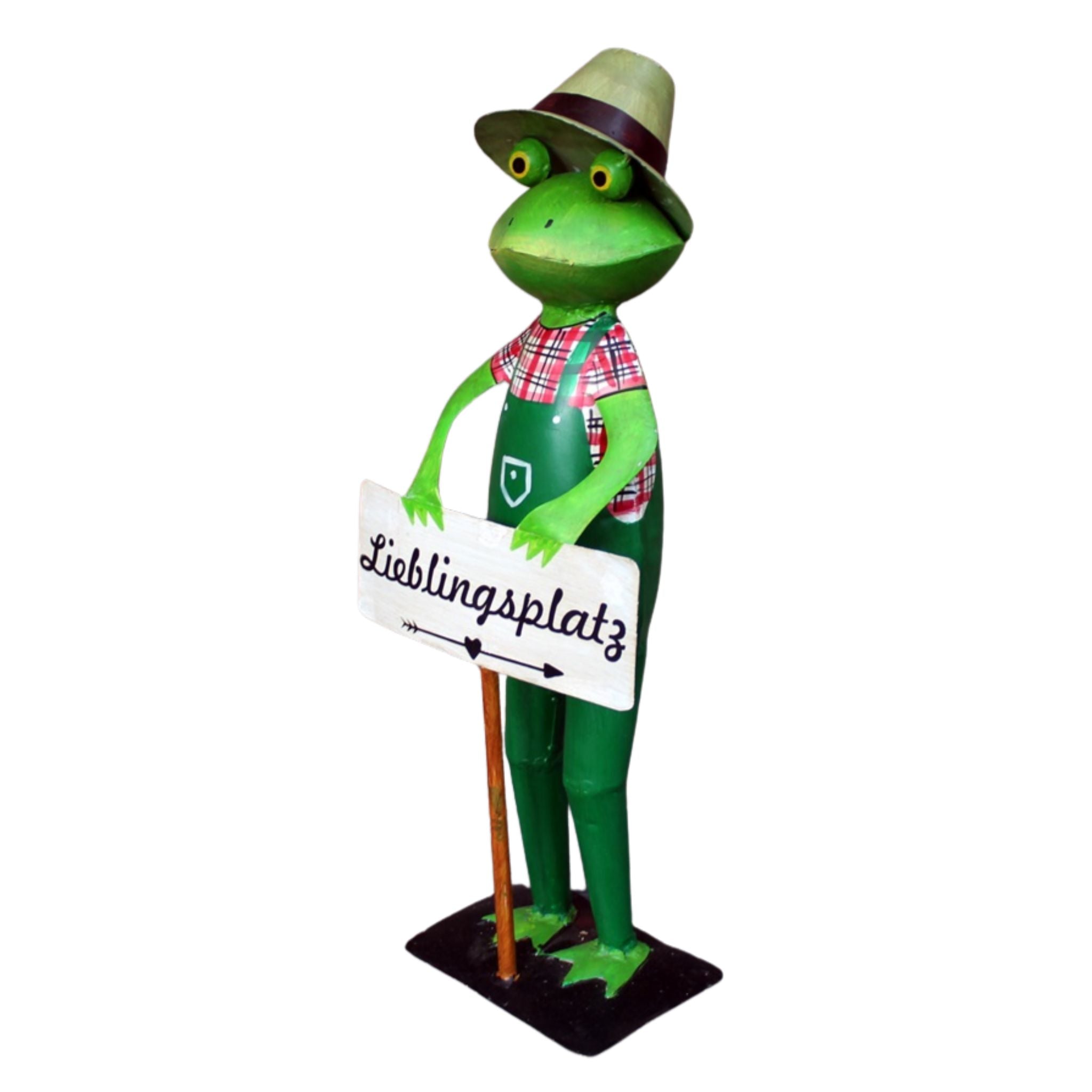 Gartenfigur Opa Frosch Lieblingsplatz