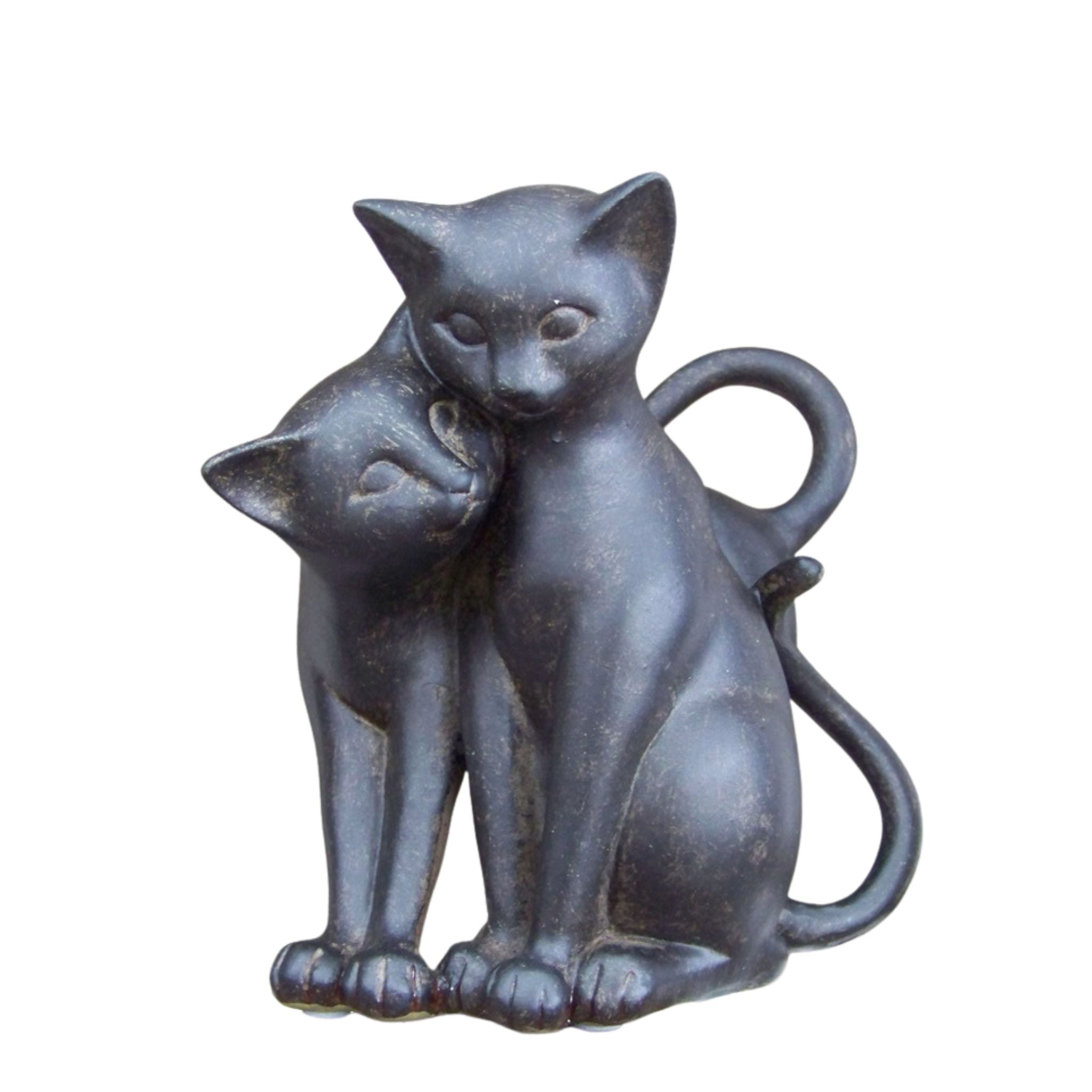 Dekofigur Katzenpaar Katzenfigur H17cm