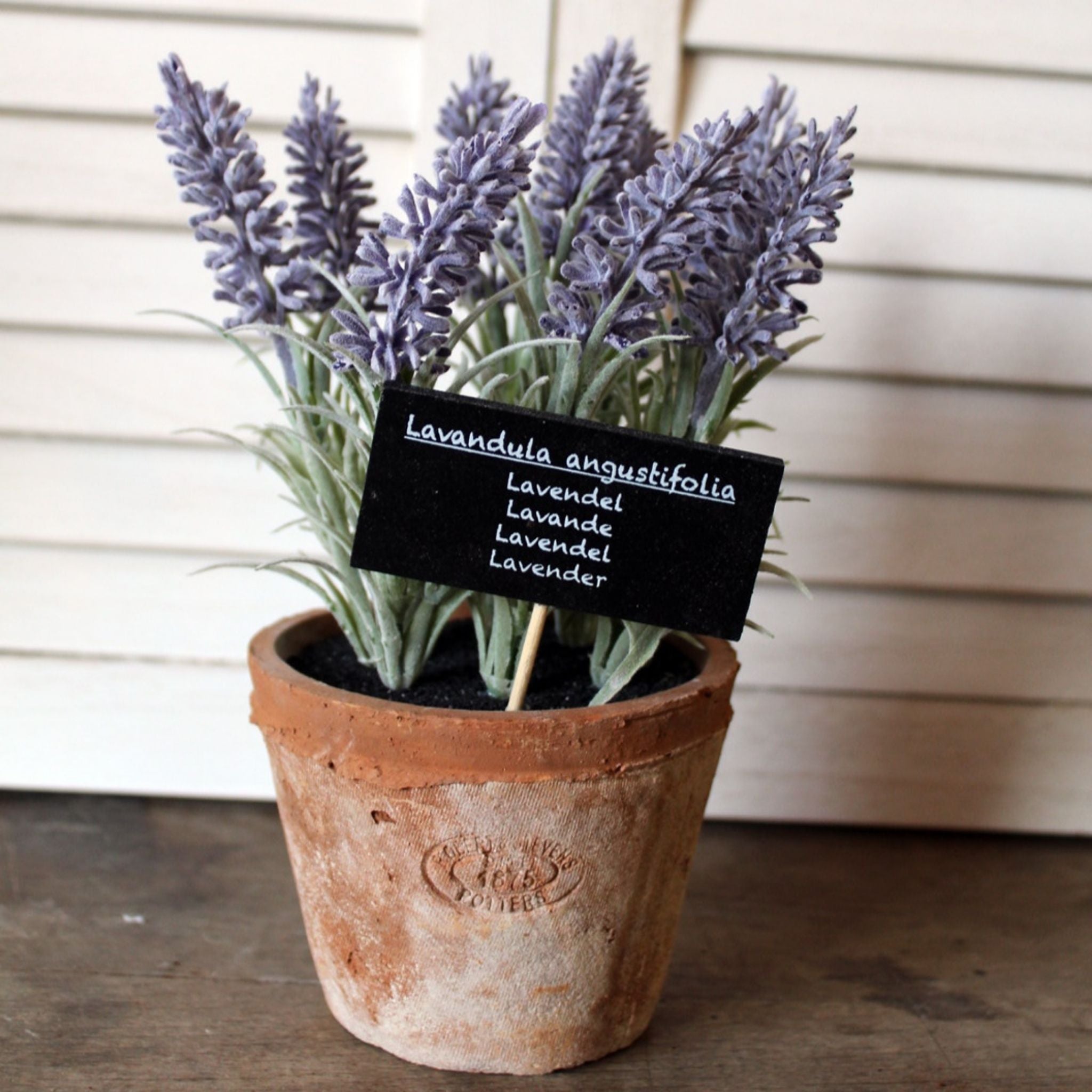 Kunstpflanze Lavendel im AT Topf Tischdeko Landhausstil