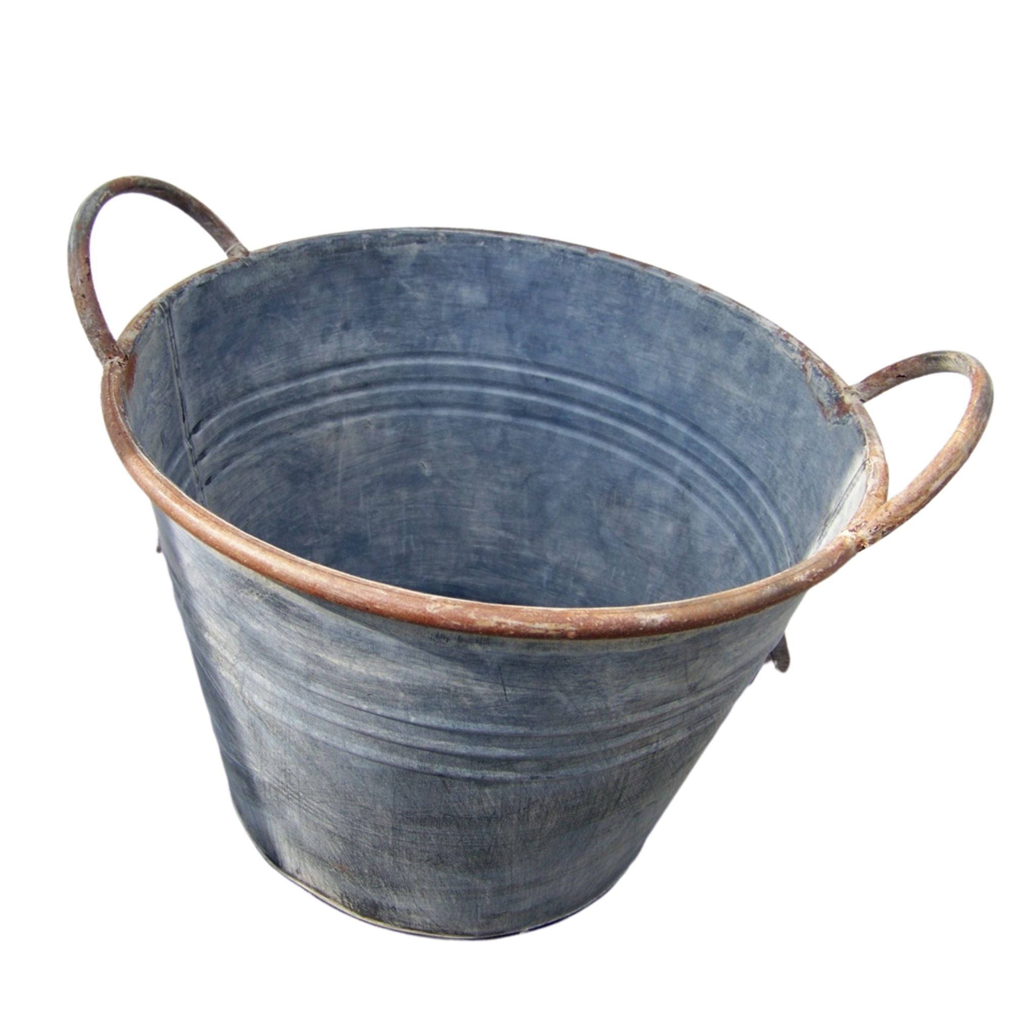 Pflanzkübel Zink Shabby