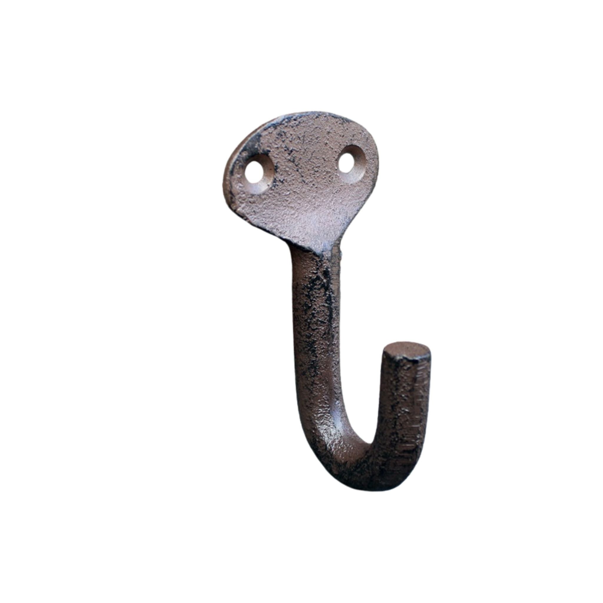 Gusseisen Wandhaken Antikbraun Landhausstil Platte 10cm