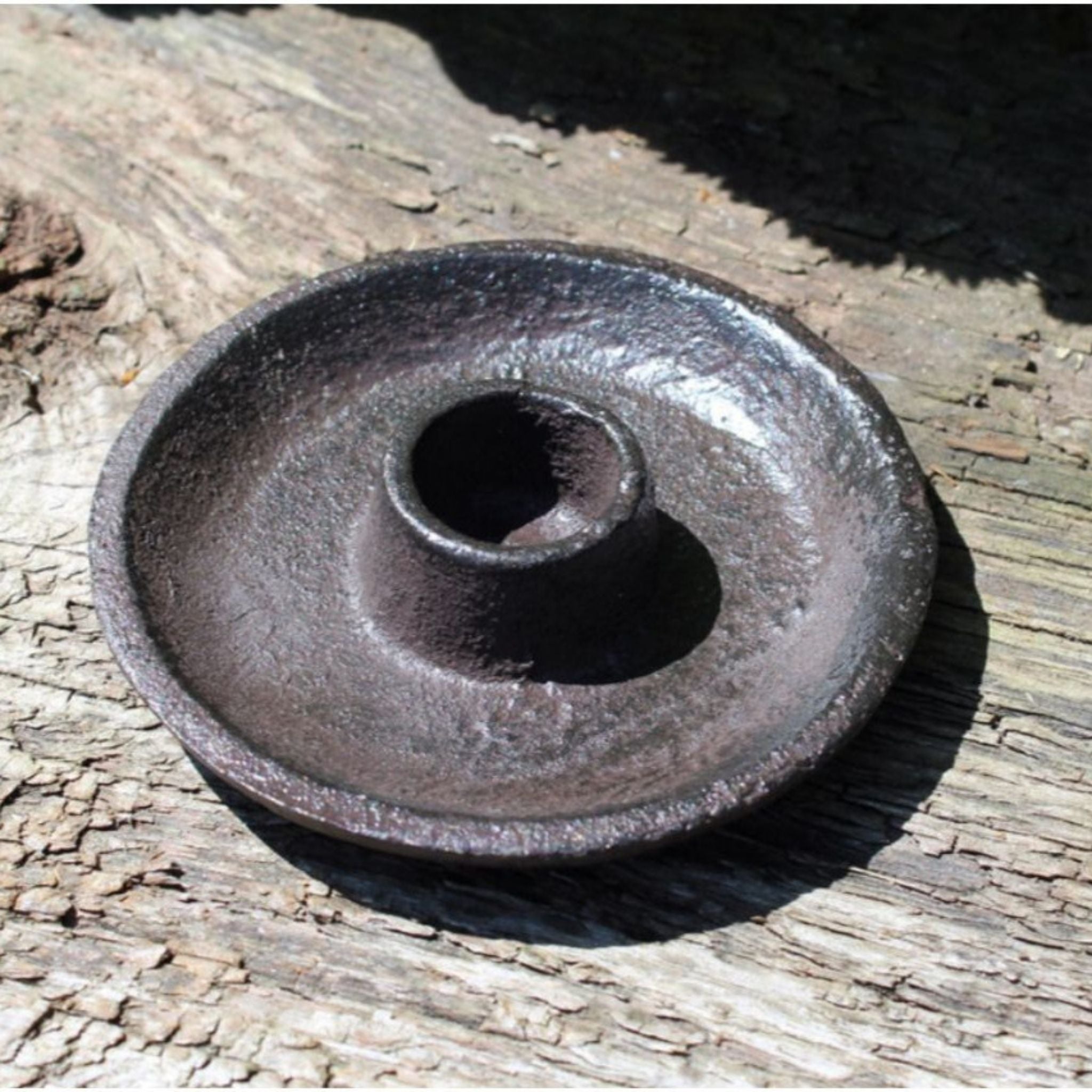 Gusseisen Kerzenhalter Nostalgie Landhaus Antikbraun 9,5cm