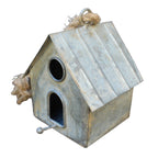 Zink Vogelhaus Rustikal Vintage-Stil H12 cm