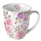 Porzellan Tasse Romantischer Rosengarten 0,4L