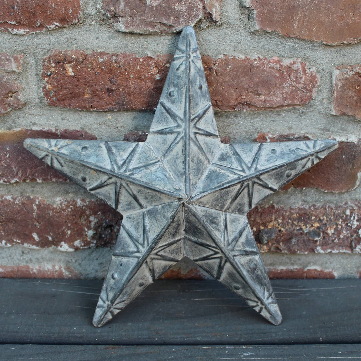 Metallstern Zink zum Aufhängen 30 cm