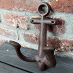 Wandhaken Anker antikbraun XL