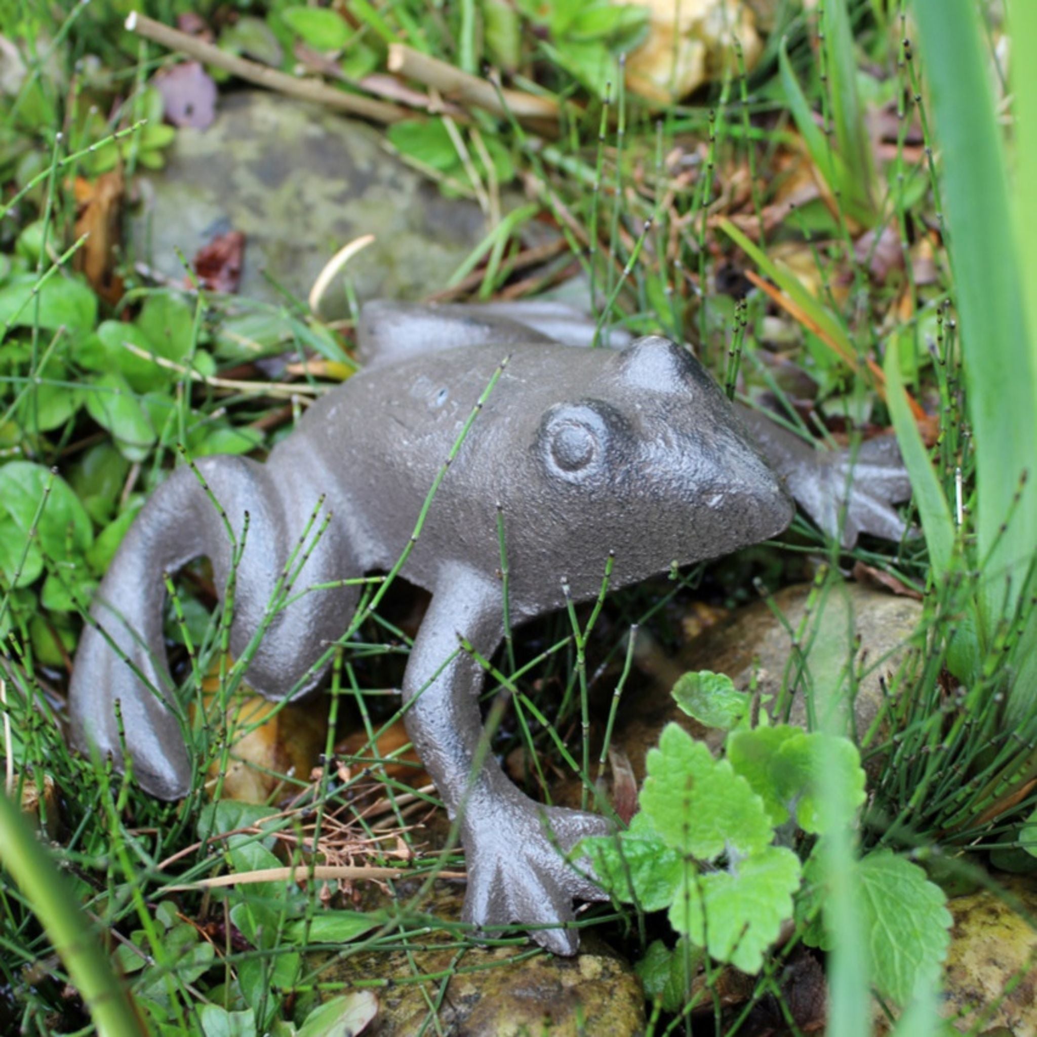 Gartenfigur Frosch Gusseisen groß