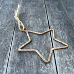 Roststern zum Aufhängen Weihnachtsdeko 10 cm