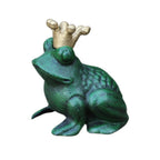 Froschkönig Gusseisen Antikgrün