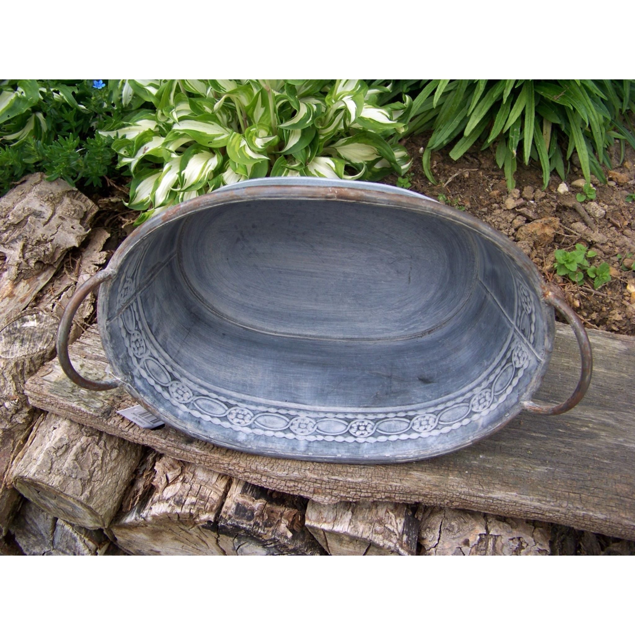 Pflanzkübel Ornament oval