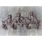 Garderobenleiste Katzen 4 Haken
