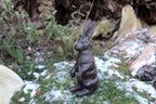 Dekofigur Hase sitzend Gusseisen