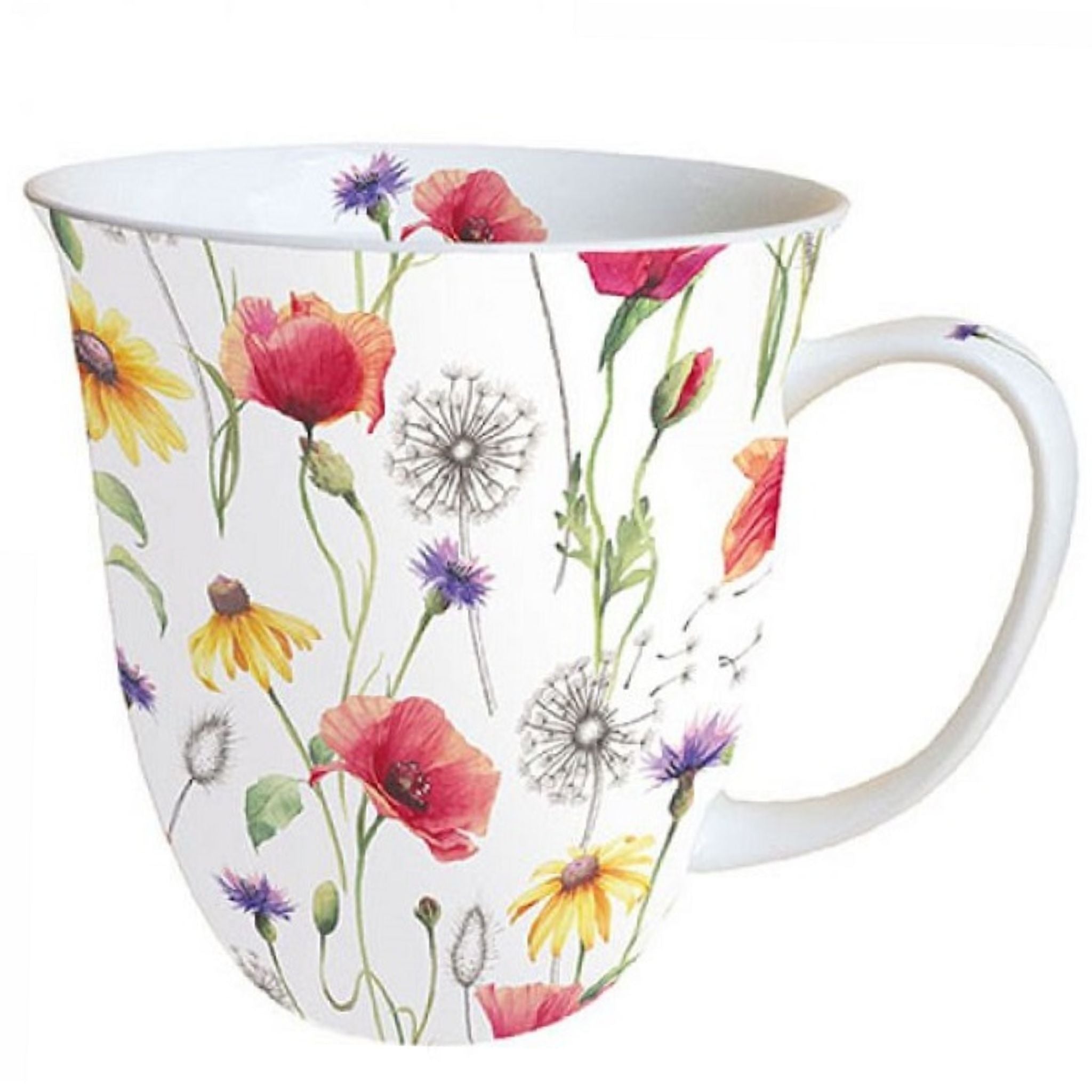 Porzellan Tasse Mohnwiese Landhaus 0,4L