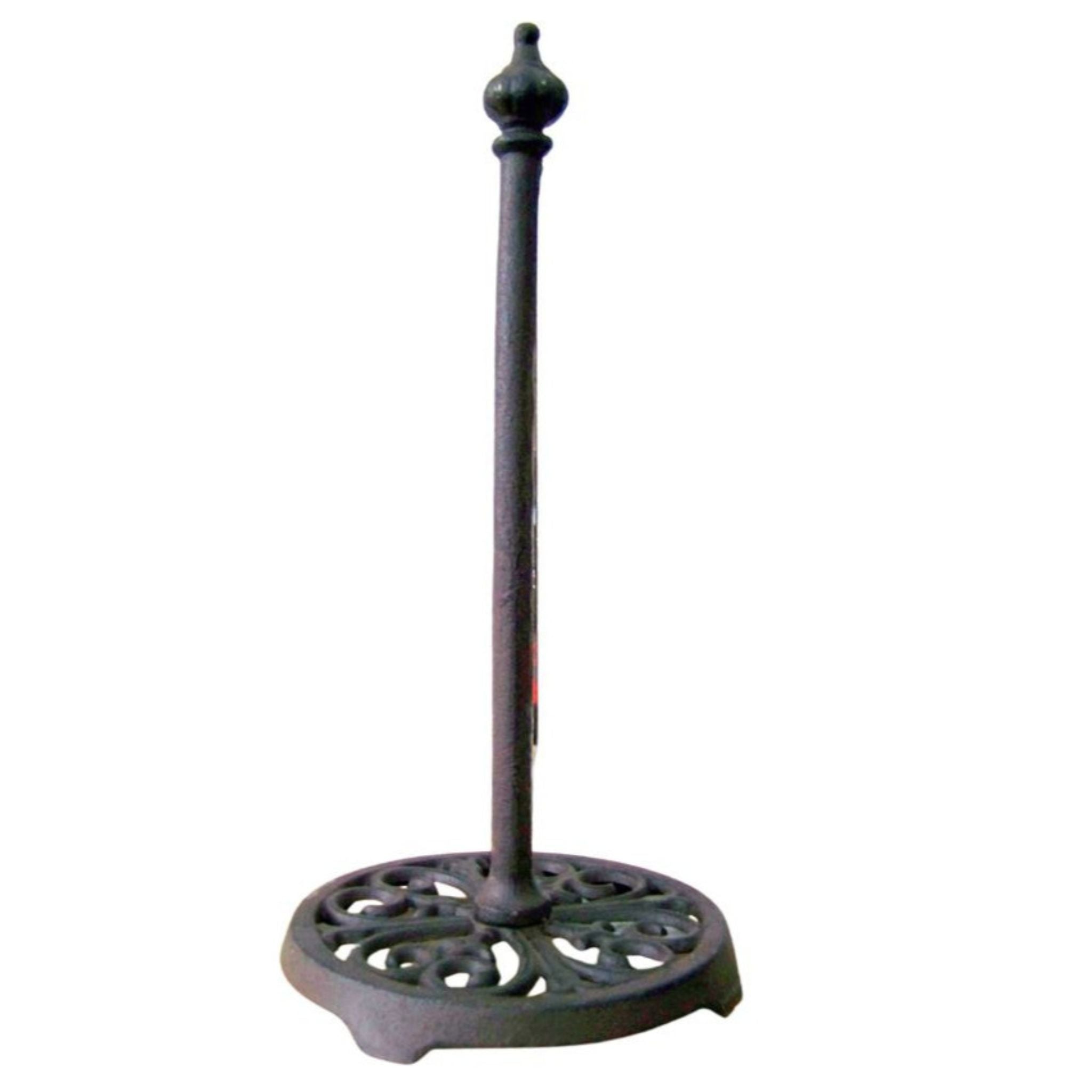 Küchenrollenhalter Gusseisen Antikbraun im Nostalgie-Stil 33cm