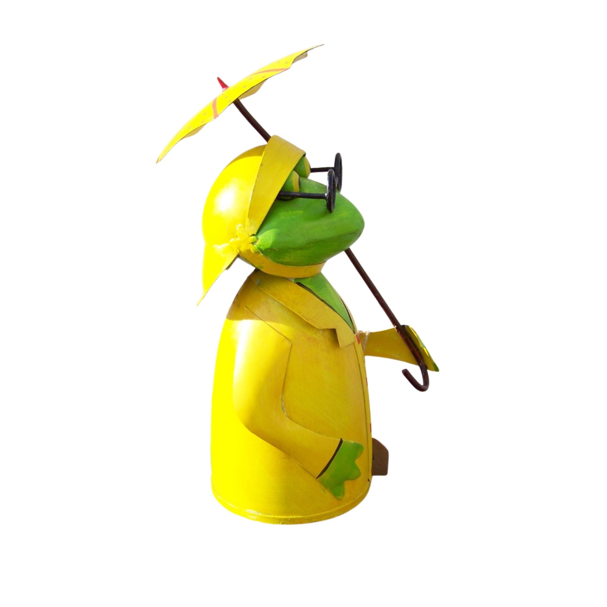 Zaunhocker Frosch mit Schirm