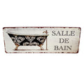 Shabby Blechschild Badezimmer 36x13cm Retro