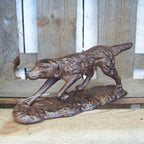 Dekofigur Jagdhund Gusseisen Antik-Look 21cm