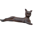 Gartenfigur Katze liegend